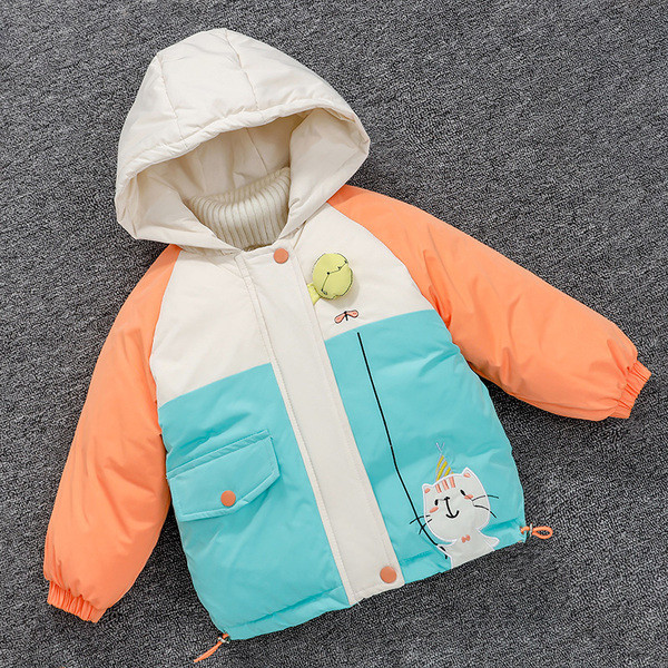 Jesensko-zimska dječja jakna za dječake s kapuljačom