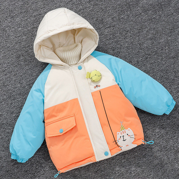 Jesensko-zimska dječja jakna za dječake s kapuljačom