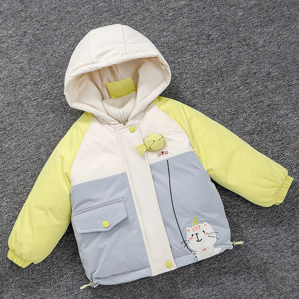 Jesensko-zimska dječja jakna za dječake s kapuljačom