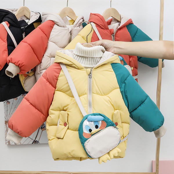 Dječja zimska jakna s kapuljačom za dječake