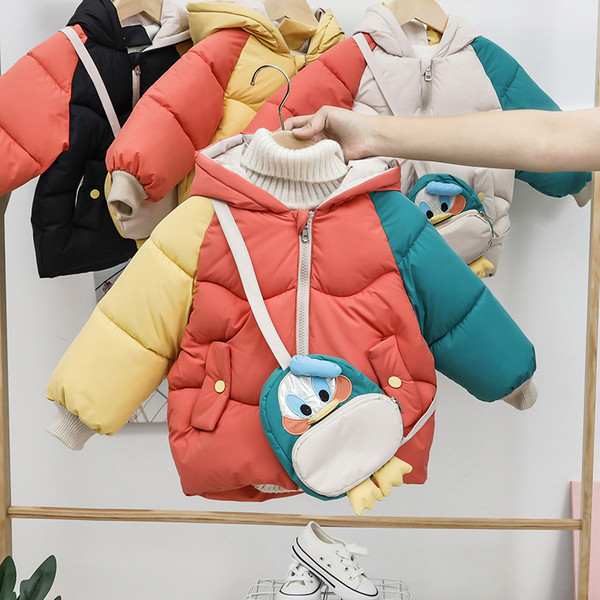 Dječja zimska jakna s kapuljačom za dječake