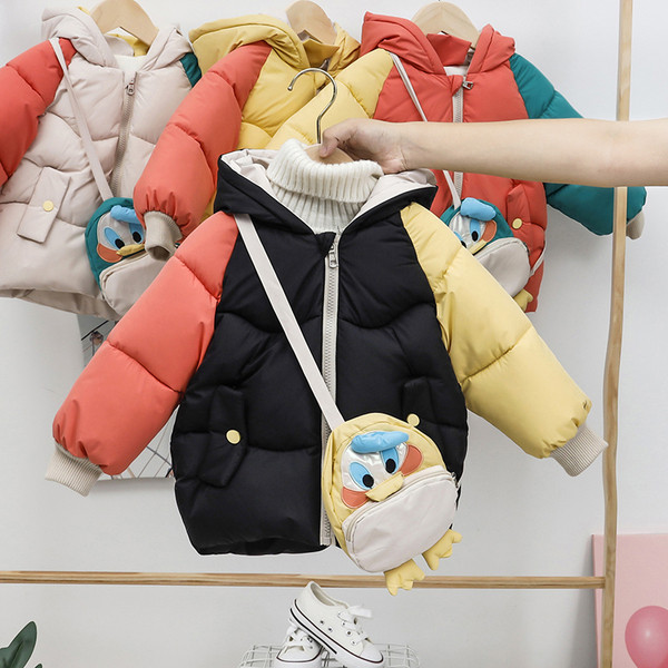 Dječja zimska jakna s kapuljačom za dječake