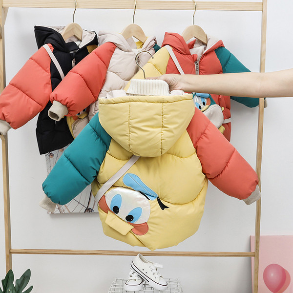 Dječja zimska jakna s kapuljačom za dječake