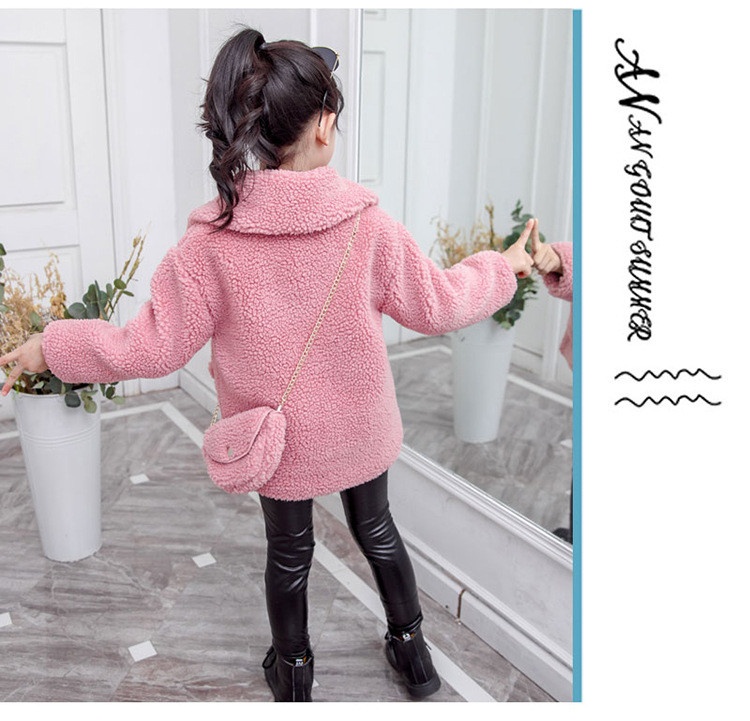 Dječji moderni kaputić s gumbima za djevojčice