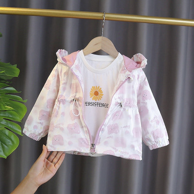 Uus mudel kapuutsiga laste sügisjope tüdrukutele