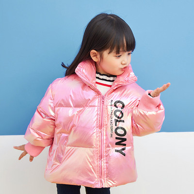 Särava efekti ja kirjadega laste talvejope - unisex mudel