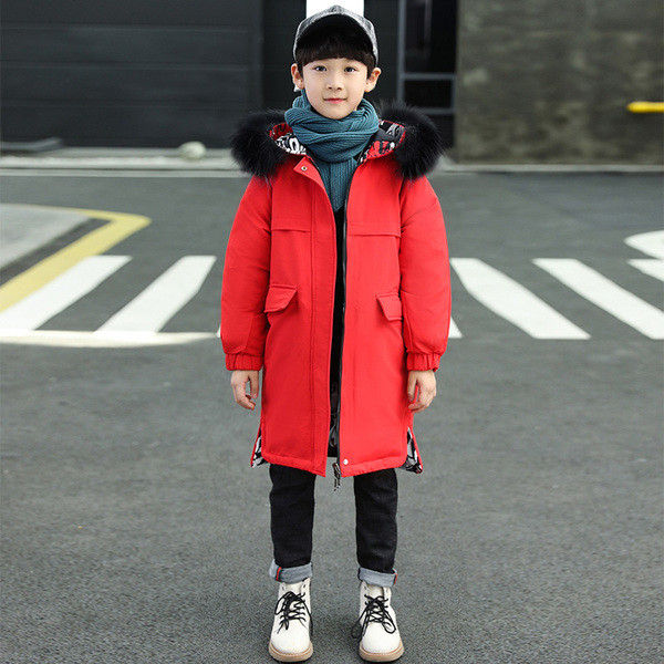 Pikk kahepoolne kapuutsiga jakk poistele