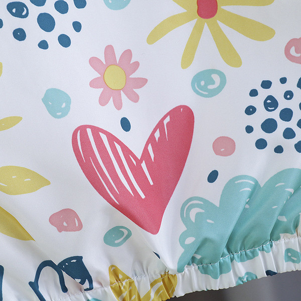 Novi model dječje jakne za djevojčice sa cvjetnim uzorkom i kapuljačom