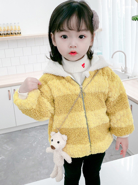 Lukuga ja kapuutsiga plüüsis lastejope tüdrukutele