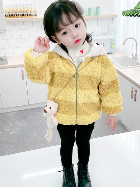 Lukuga ja kapuutsiga plüüsis lastejope tüdrukutele