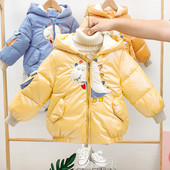 Laste kaasaegne aplikatsiooniga jope poistele ja tüdrukutele