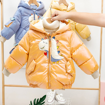 Laste kaasaegne aplikatsiooniga jope poistele ja tüdrukutele