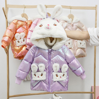 Sügis-talvine laste jope sulekapuutsiga ja 3D elemendiga