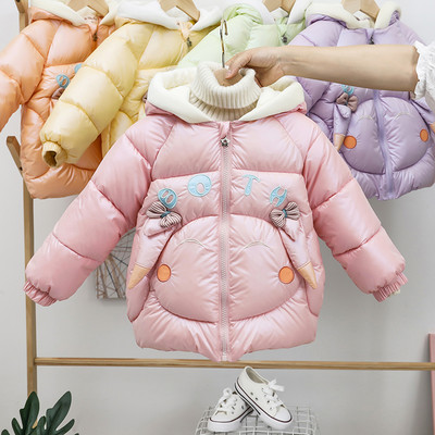 Kapuutsiga talvejope tüdrukutele