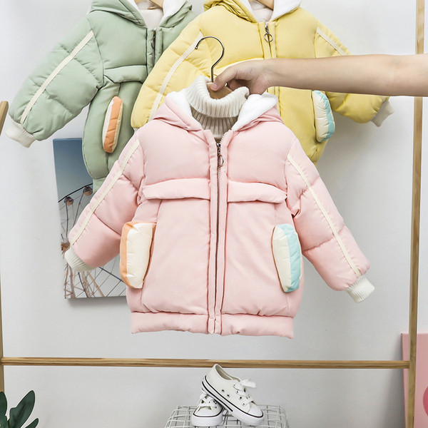 Dječja zimska jakna za djevojčice i dječake sa džepovima