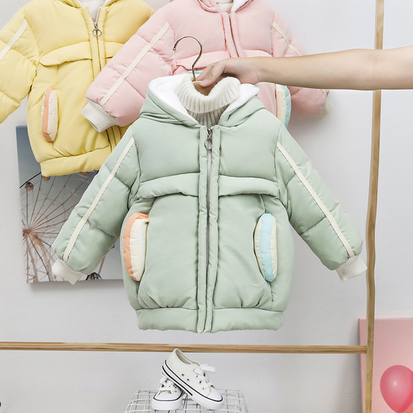 Dječja zimska jakna za djevojčice i dječake sa džepovima