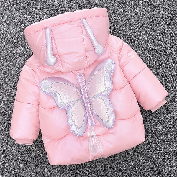 Uus mudel laste talvejope 3D liblikas elemendiga