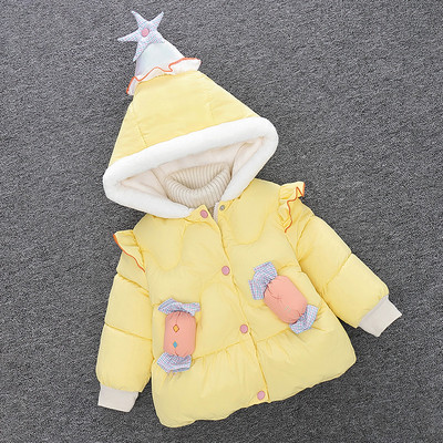 Uut mudelit laste talvejope kapuutsil 3D elemendiga