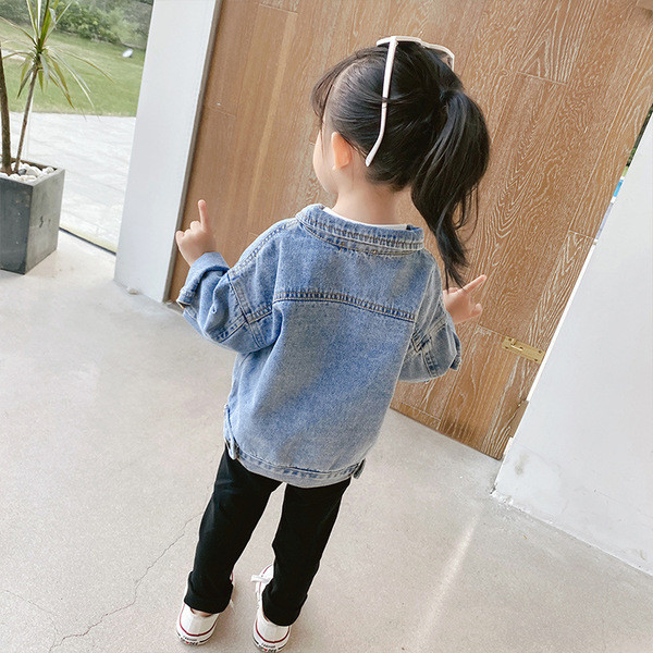 Kevad-sügis teksajakk tüdrukutele