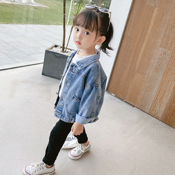 Kevad-sügis teksajakk tüdrukutele