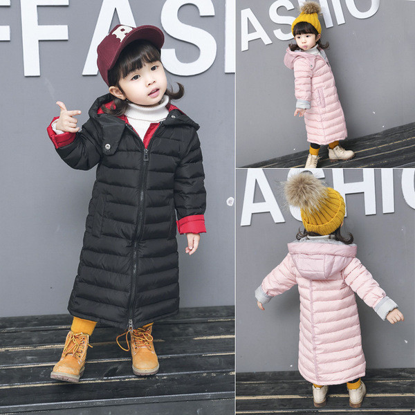 Kapuutsiga ja lukuga laste talvejope piklik mudel