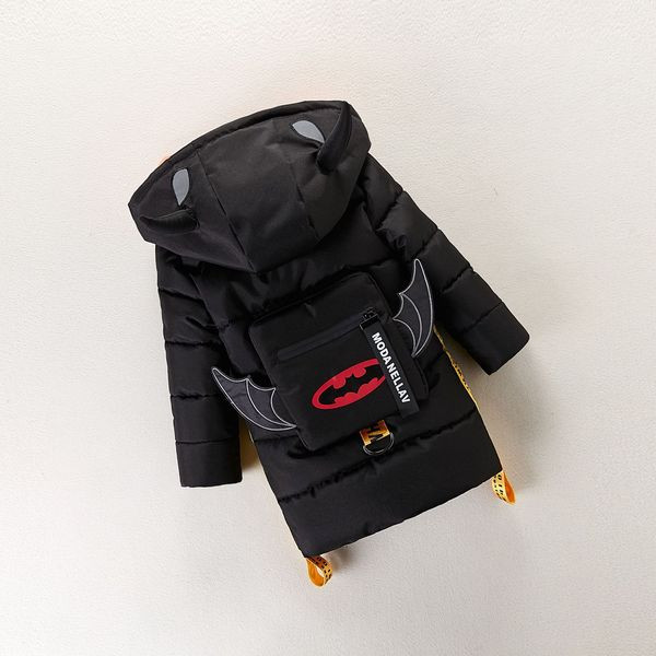 Χειμερινό μπουφάν για αγόρια με τρισδιάστατα στοιχεία