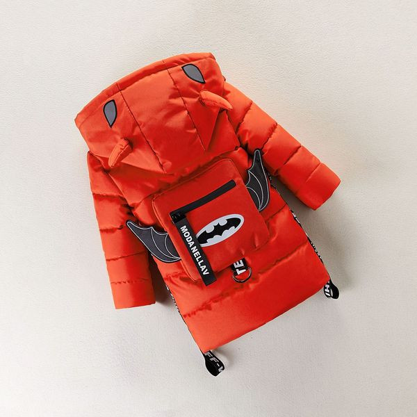 Χειμερινό μπουφάν για αγόρια με τρισδιάστατα στοιχεία