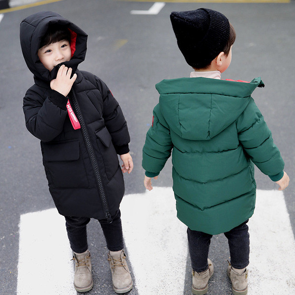 Χειμερινό μπουφάν ζεστό μεσαίου μήκους για αγόρια