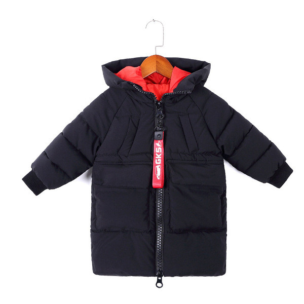 Χειμερινό μπουφάν ζεστό μεσαίου μήκους για αγόρια