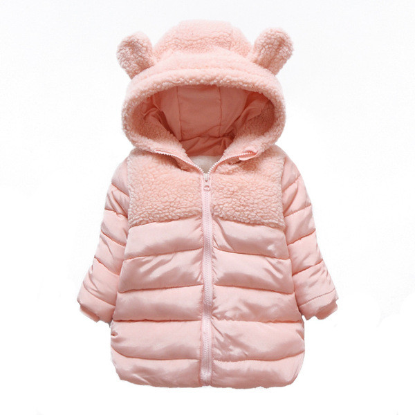 Sule ja 3D kapuutsiga laste jope tüdrukutele