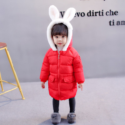 3D kapuutsiga laste talvejope tüdrukule