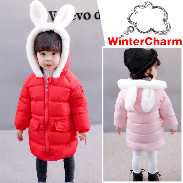 3D kapuutsiga laste talvejope tüdrukule