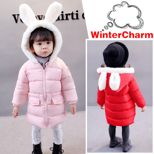 3D kapuutsiga laste talvejope tüdrukule