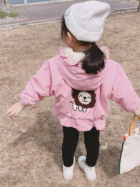 Laste sügis-talvine jope luku ja pehme voodriga