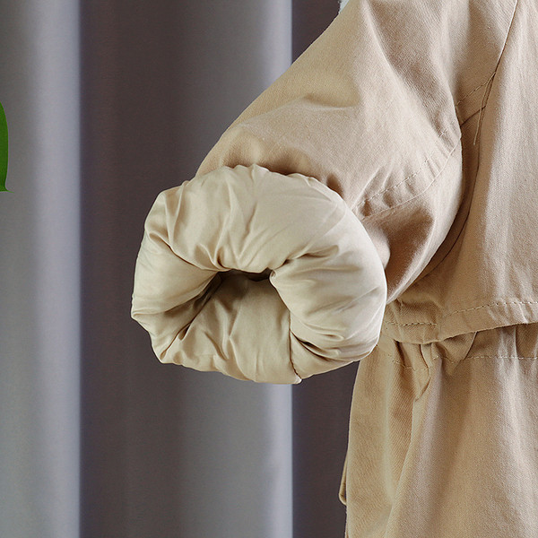 Moodne pehme kraega laste jope tüdrukutele