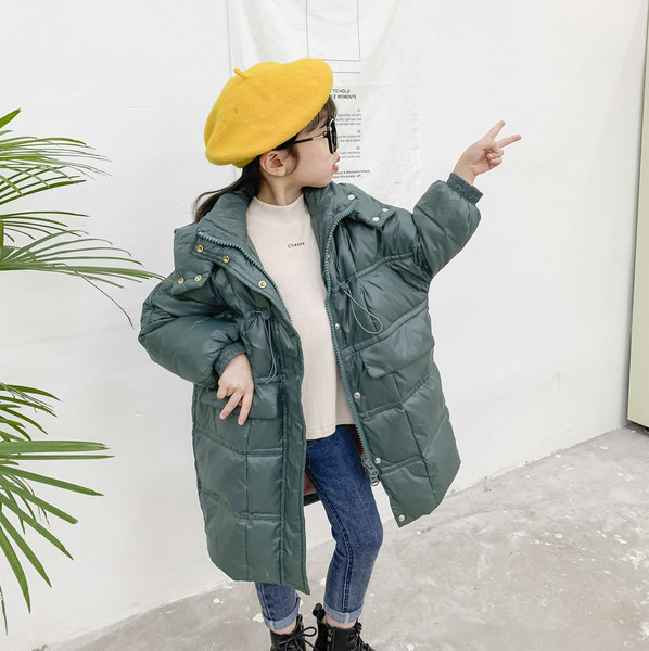 Pikk kapuutsiga laste talvejope tüdrukutele ja poistele