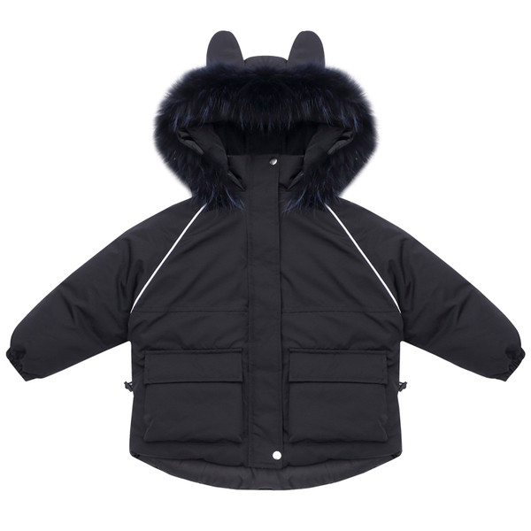 Kapuutsiga laste talvejope tüdrukutele