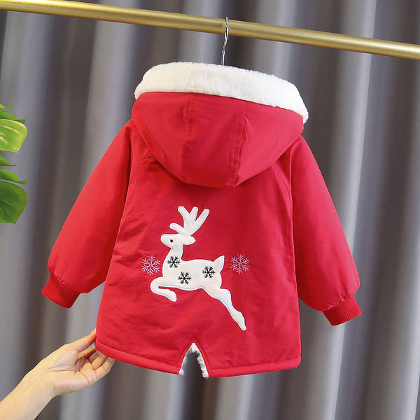 Uus mudel kapuutsiga ja pehme voodriga laste jope