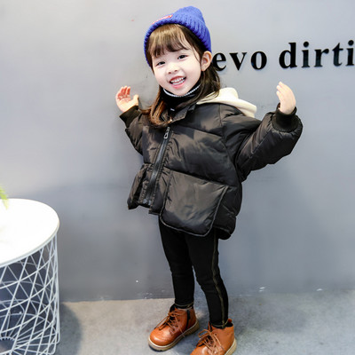 Uus mudel kapuutsiga sportlaste lastesoojendaja tüdrukutele