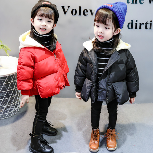 Uus mudel kapuutsiga sportlaste lastesoojendaja tüdrukutele