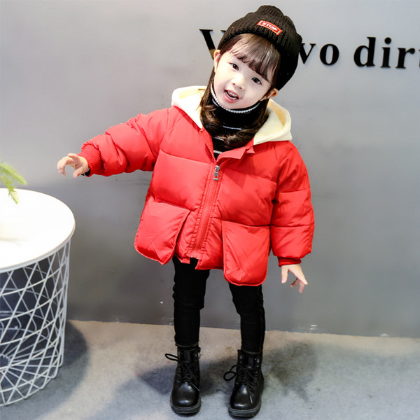 Uus mudel kapuutsiga sportlaste lastesoojendaja tüdrukutele