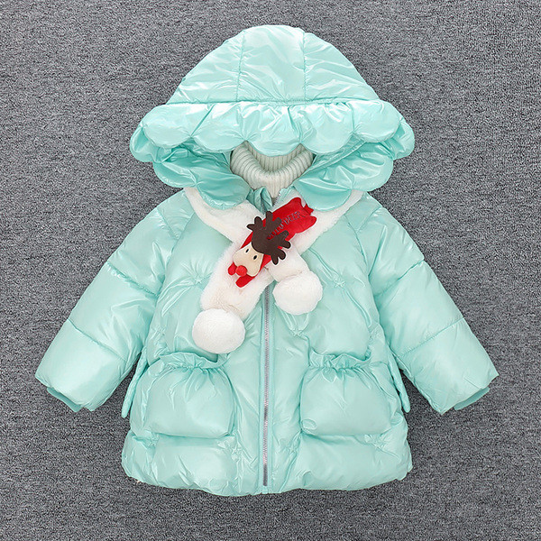 Novi model dječje zimske jakne za djevojčice sa kapuljačom