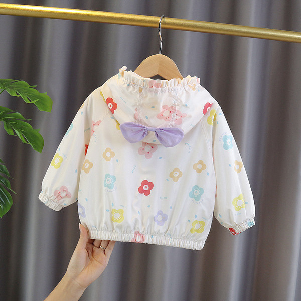 Novi model dječje flis jakne sa cvjetnim uzorkom