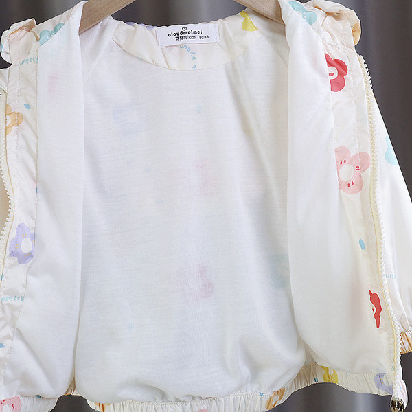 Novi model dječje flis jakne sa cvjetnim uzorkom