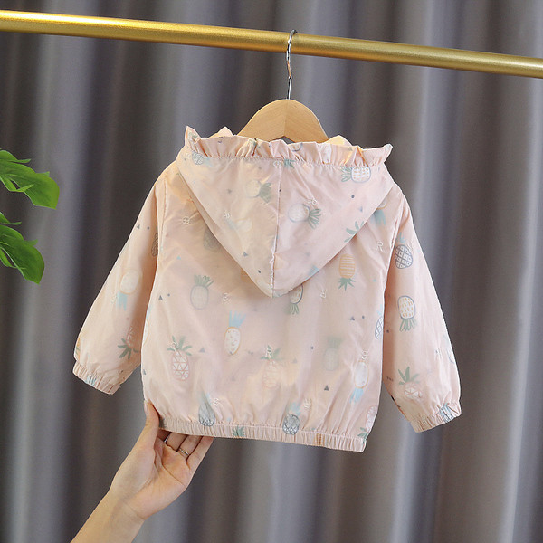 Kevadeks sobiva kapuutsiga vabaaja laste jope tüdrukutele