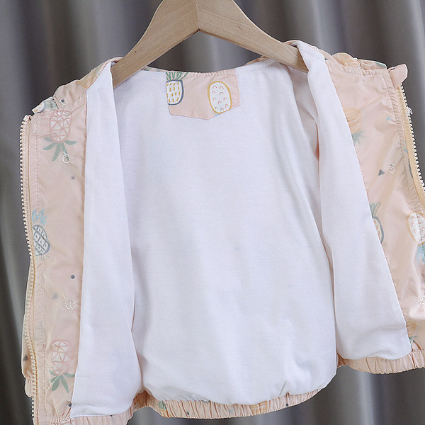 Kevadeks sobiva kapuutsiga vabaaja laste jope tüdrukutele