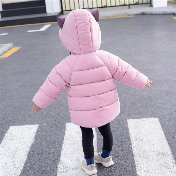 Χειμερινό παιδικό μπουφάν με κουκούλα και τσέπες για αγόρια και κορίτσια
