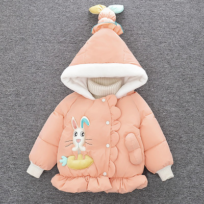 Παιδικό μπουφάν με κουκούλα και τρισδιάστατο στοιχείο