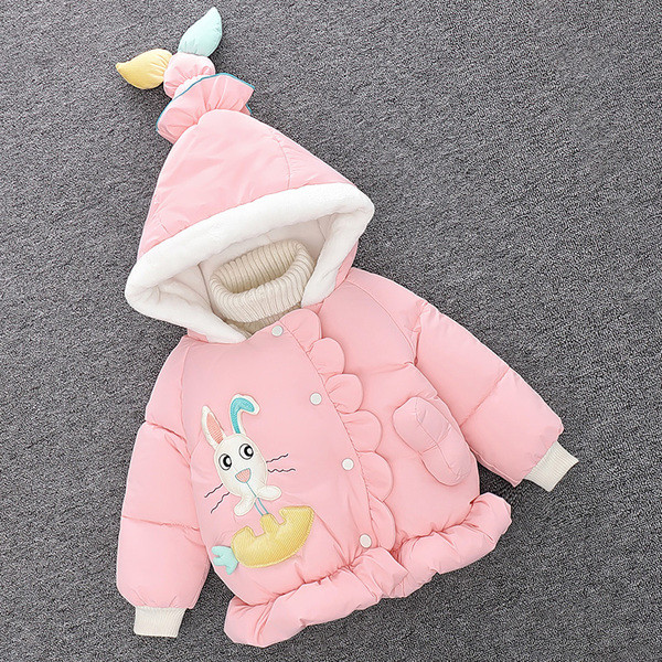 Παιδικό μπουφάν με κουκούλα και τρισδιάστατο στοιχείο