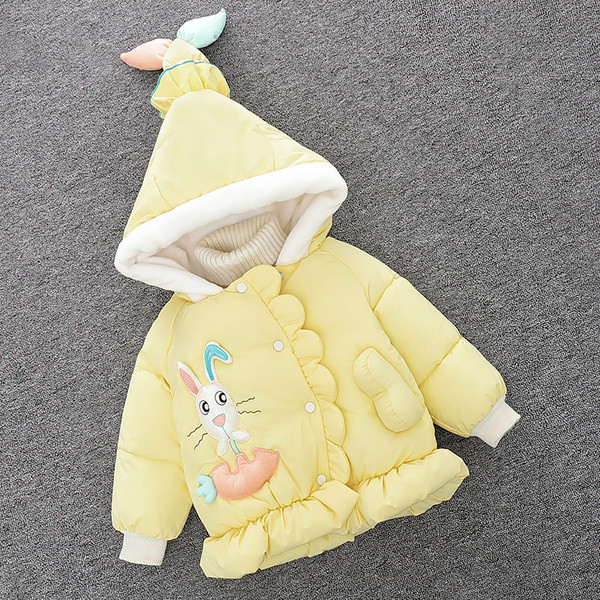 Παιδικό μπουφάν με κουκούλα και τρισδιάστατο στοιχείο